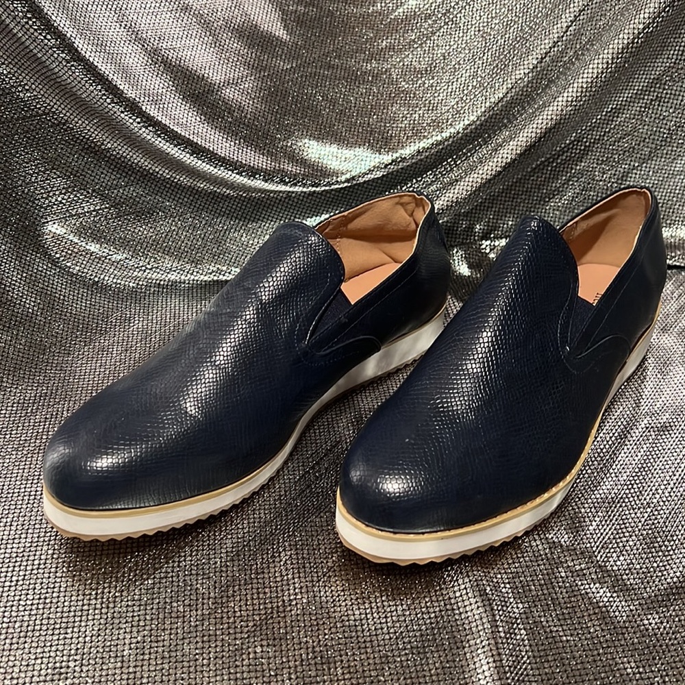 New Henry Ferrera Collection Navy Blue Lightweight shoes size 10 classy comfort